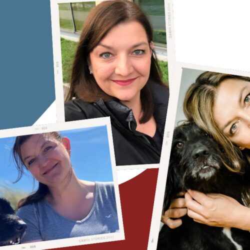 Unsere PDL im Porträt: Stefanie Forstner: Collage mit Bildern von Stefanie Forstner und ihrem Hund.